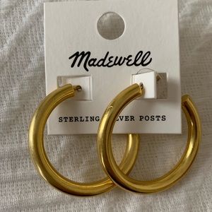 Madewell Chunky Gold Hoops